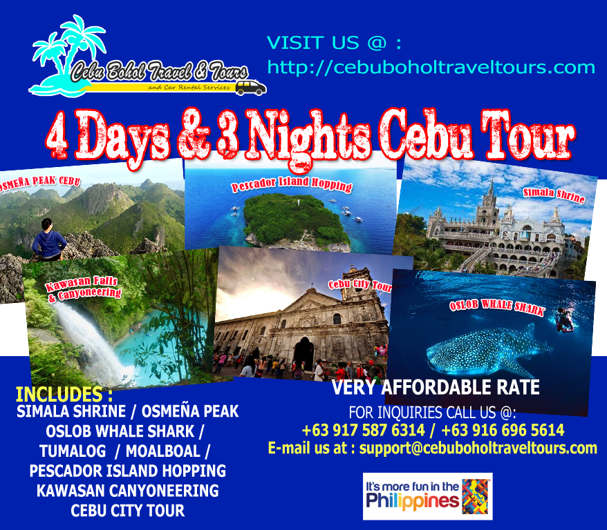 6 Days and 5 Nights Cebu Bohol Ultimate Tour Cebu Bohol Travel and Tours