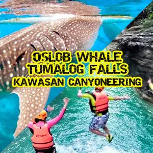 Oslob whale shark tour, Canyoneering P2700